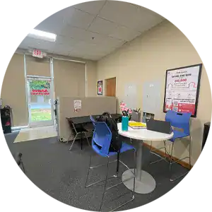 Interior photo of The Job Center Charlotte North Carolina.